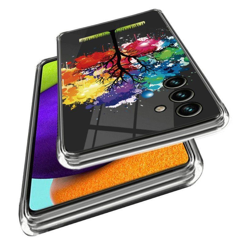Skal Samsung Galaxy A14 / A14 5G Sömlös Akvarellträd