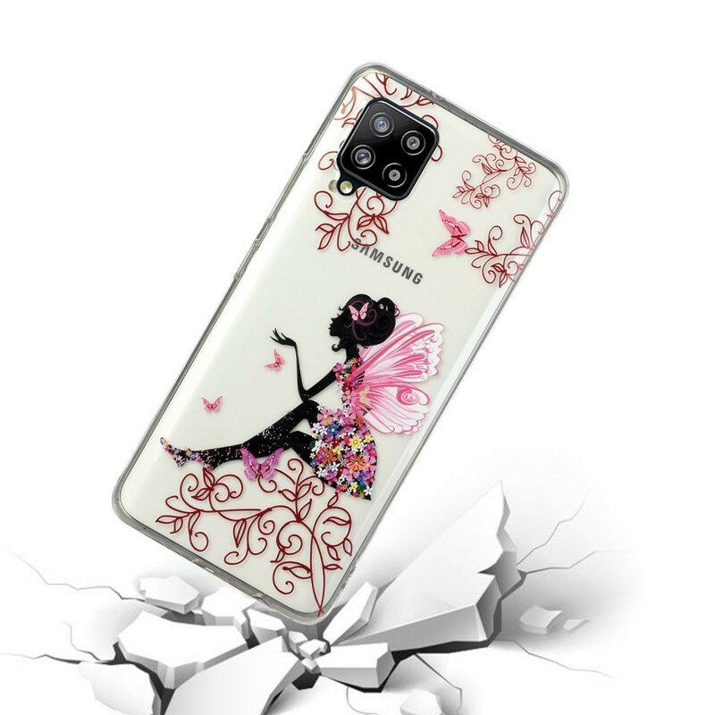 Skal Samsung Galaxy M12 / A12 Transparent Flower Fairy