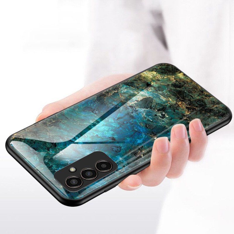 Skal Samsung Galaxy M13 Marmor Härdat Glas