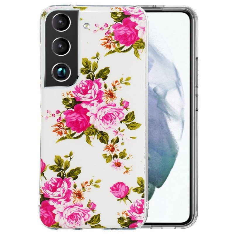 Skal Samsung Galaxy S22 5G Fluorescerande Liberty Flowers