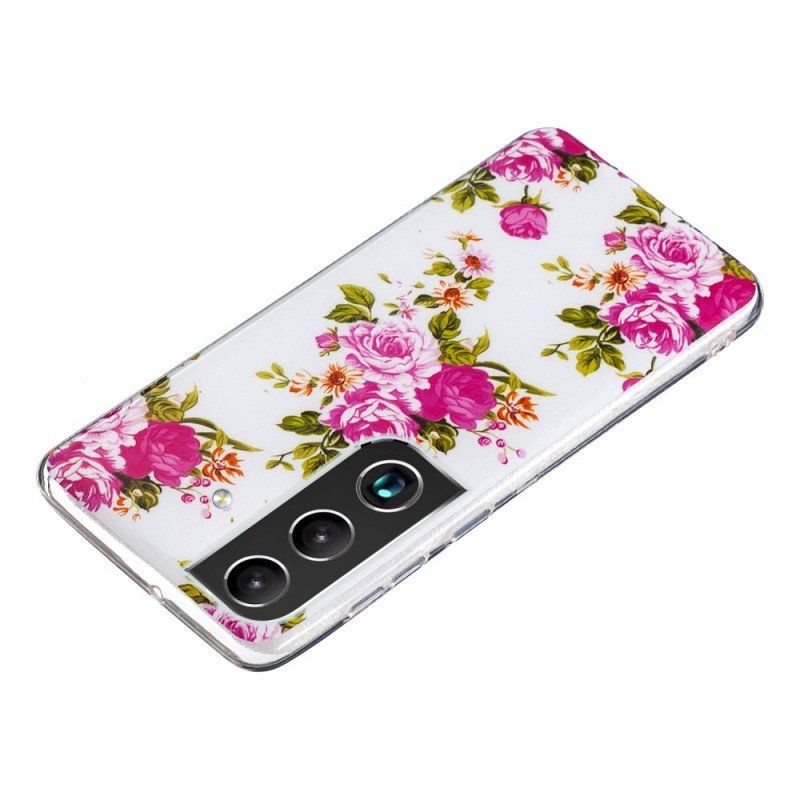 Skal Samsung Galaxy S22 5G Fluorescerande Liberty Flowers