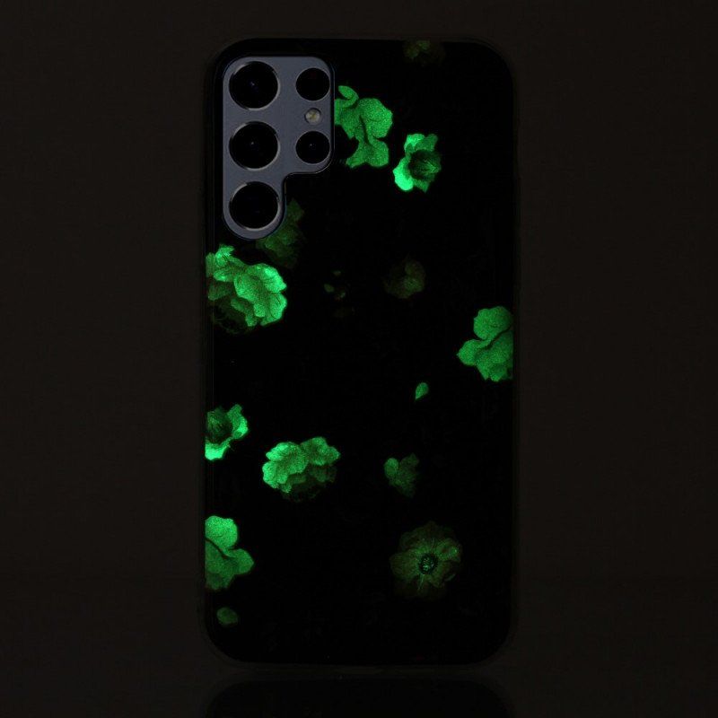 Skal Samsung Galaxy S22 Ultra 5G Fluorescerande Liberty Flowers