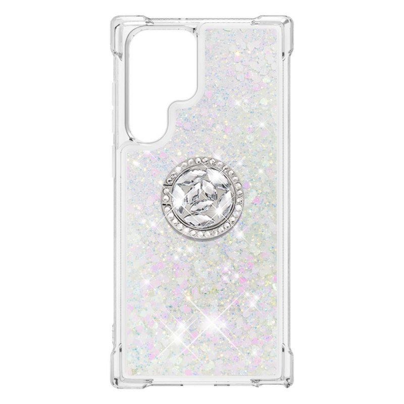 Skal Samsung Galaxy S22 Ultra 5G Glitter Ring-bracket