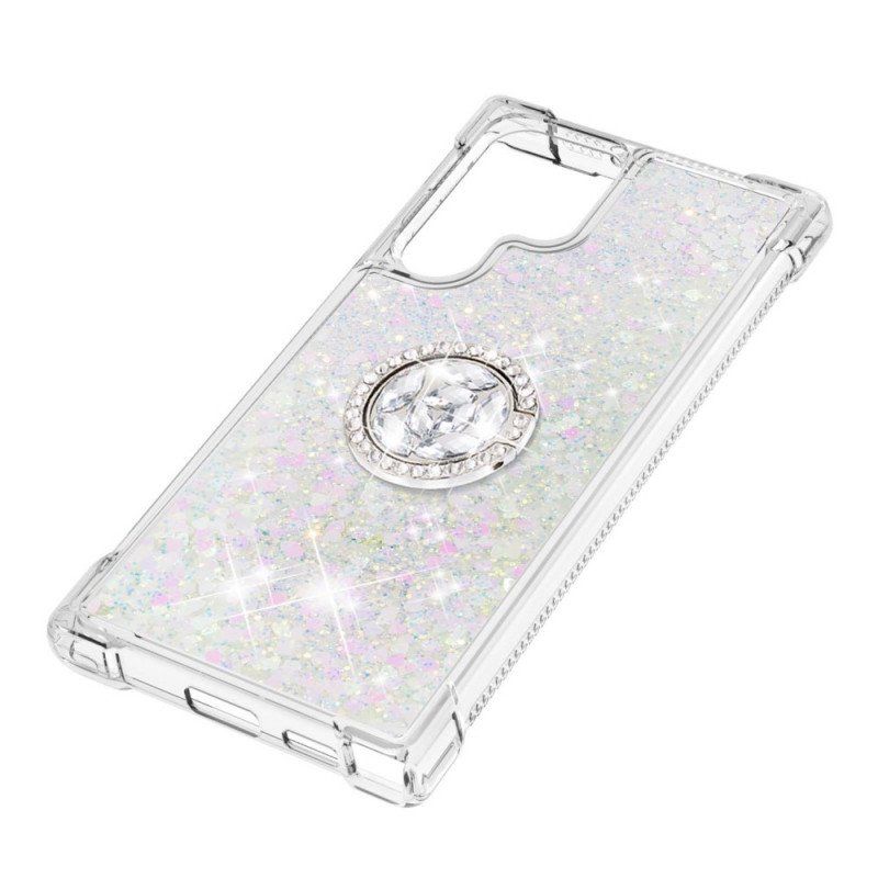 Skal Samsung Galaxy S22 Ultra 5G Glitter Ring-bracket