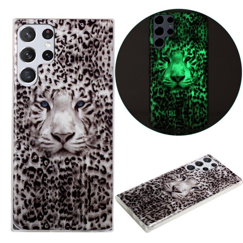 Skal Samsung Galaxy S22 Ultra 5G Leopard Fluorescerande