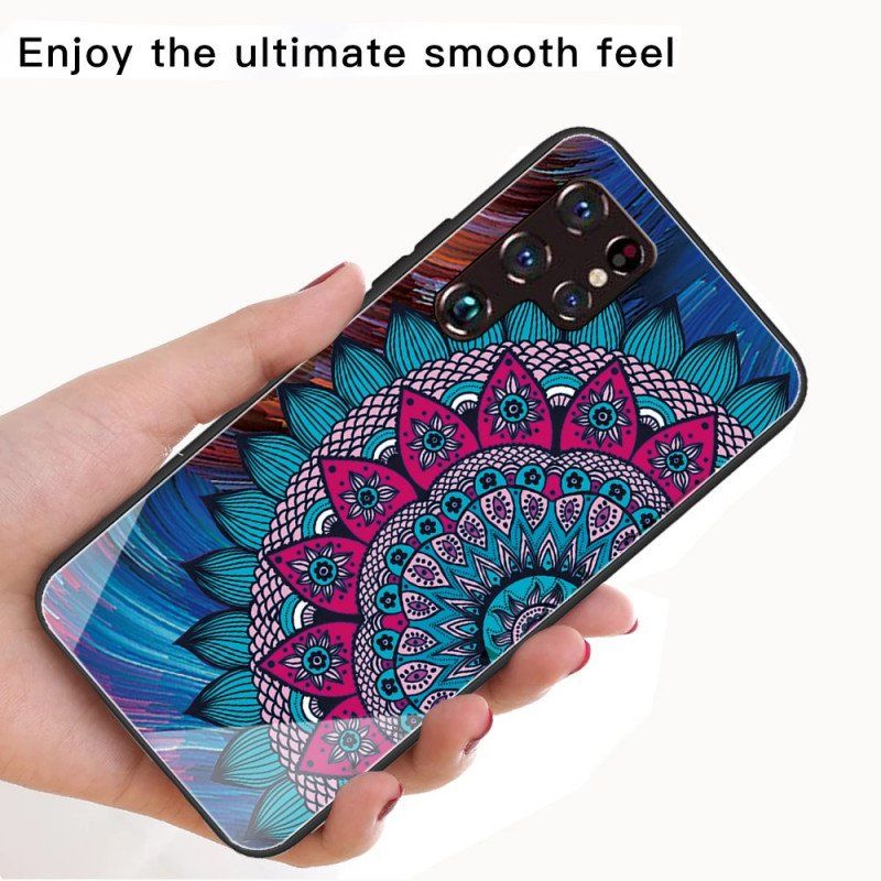 Skal Samsung Galaxy S22 Ultra 5G Mandala Härdat Glas