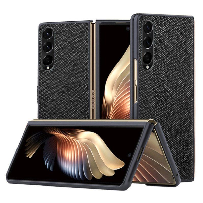 Skal Samsung Galaxy Z Fold 4 Aioria Konstläder Vävd Textur