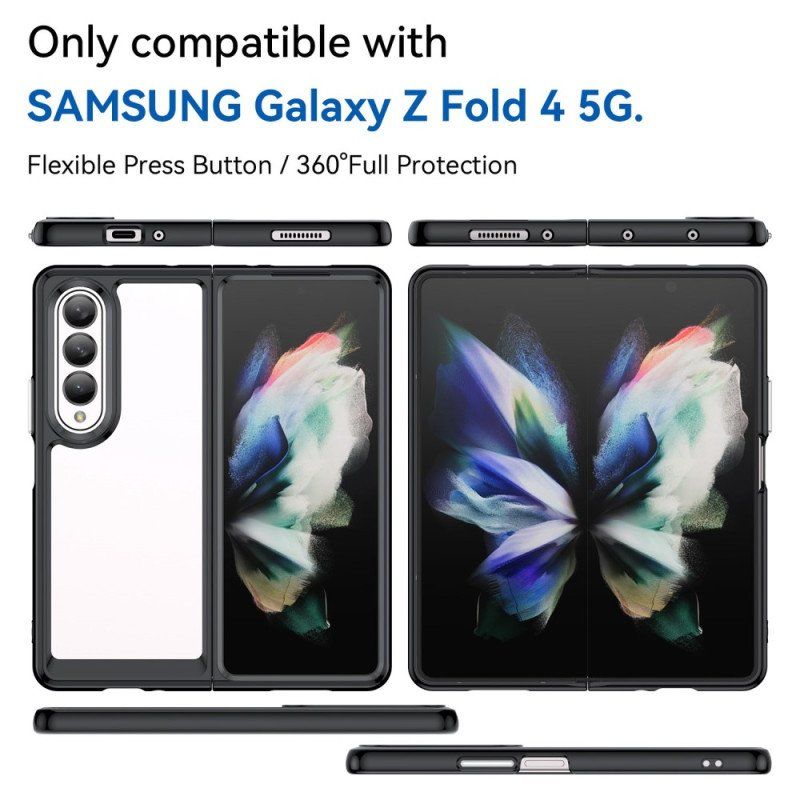 Skal Samsung Galaxy Z Fold 4 Transparenta Färgade Kanter