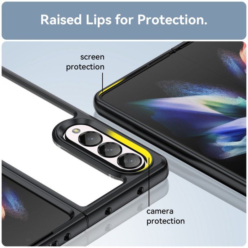 Skal Samsung Galaxy Z Fold 4 Transparenta Färgade Kanter