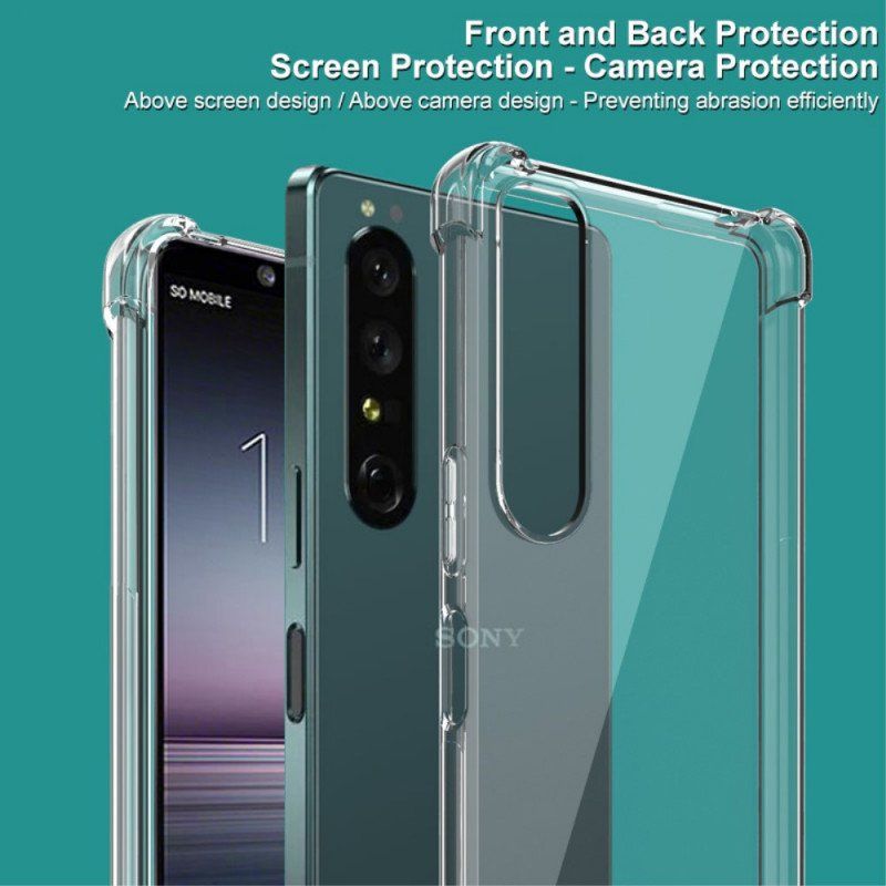 Skal Sony Xperia 1 IV Transparent Med Imak Screen Film