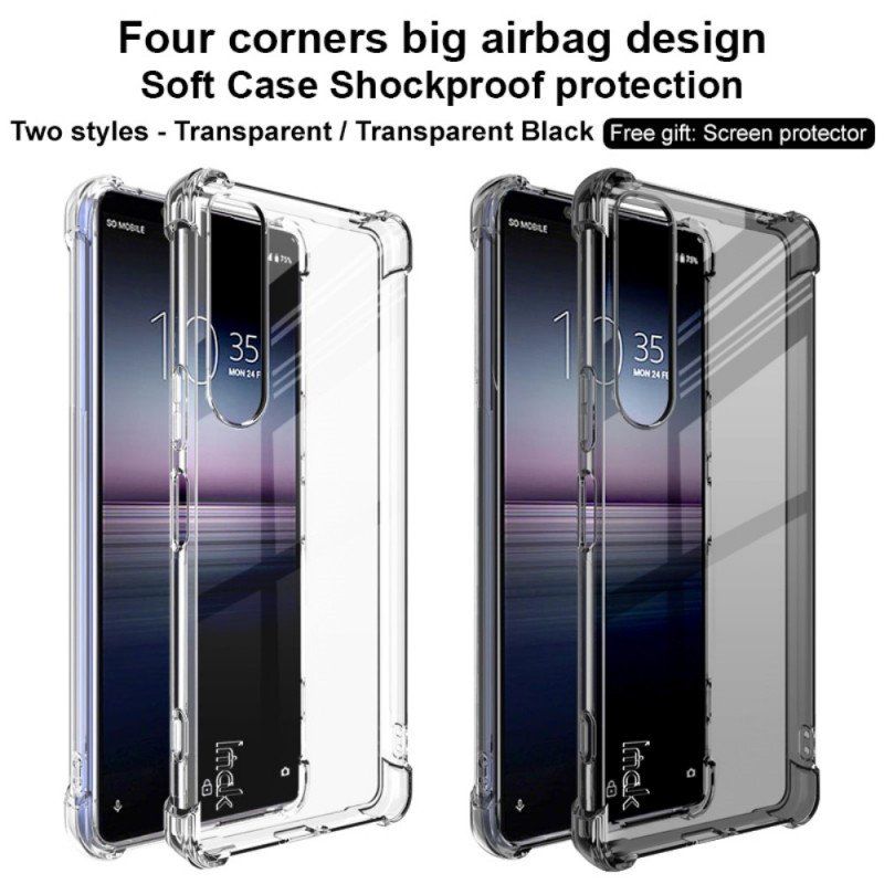 Skal Sony Xperia 1 IV Transparent Med Imak Screen Film