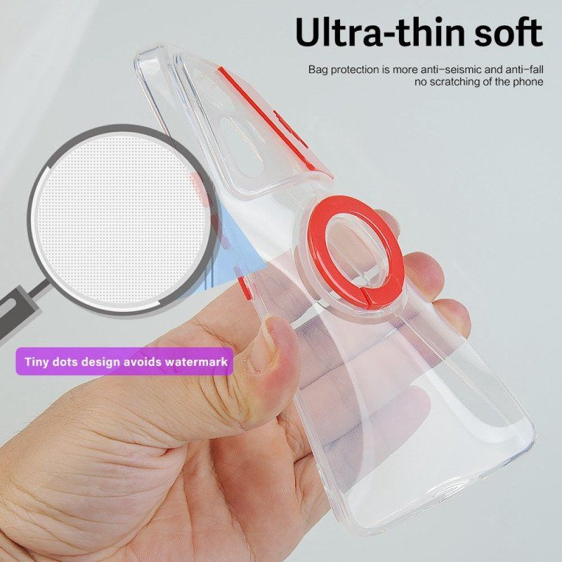 Skal Xiaomi 12 Lite Transparent Med Ring-support