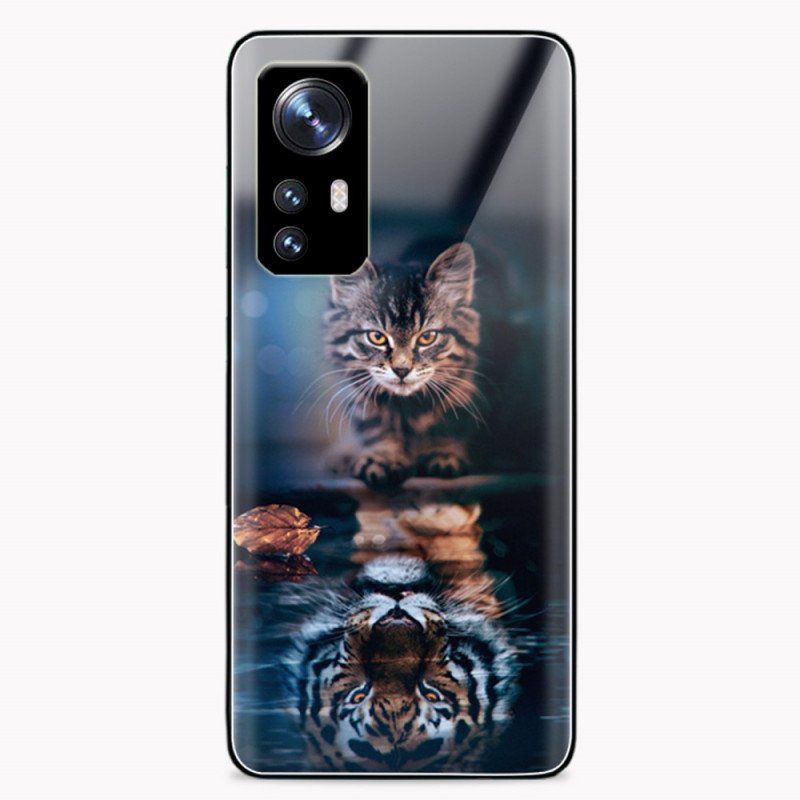 Skal Xiaomi 12 Pro Vaksam Katt Härdat Glas