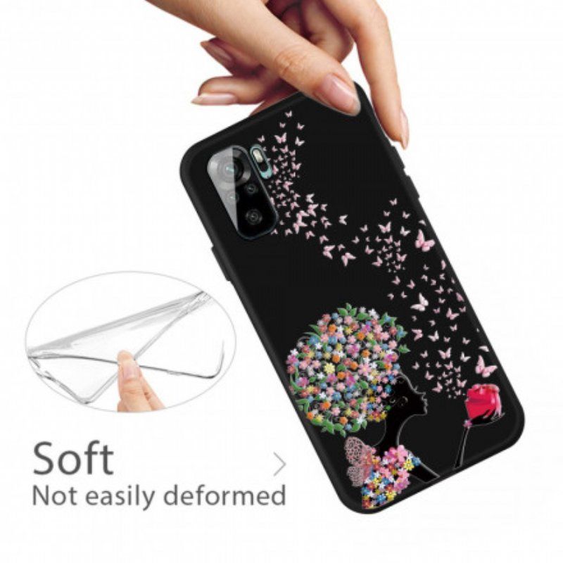 Skal Xiaomi Redmi Note 10 / 10S Blomma Huvud Kvinna