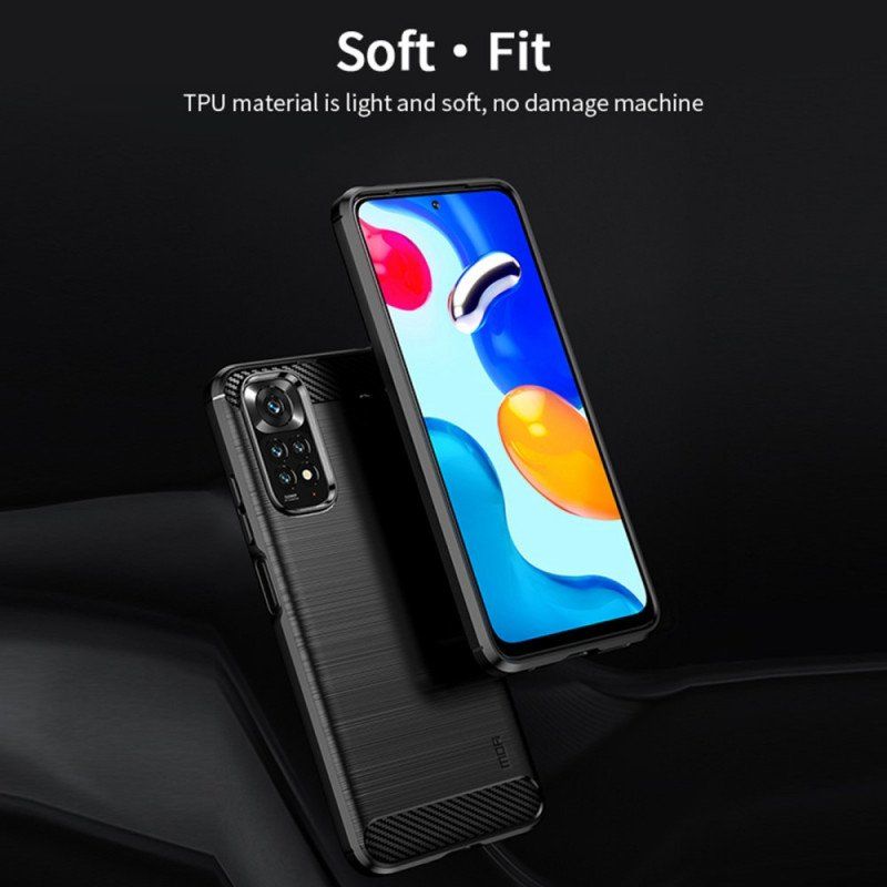 Skal Xiaomi Redmi Note 11 / 11S Mofi Borstad Kolfiber