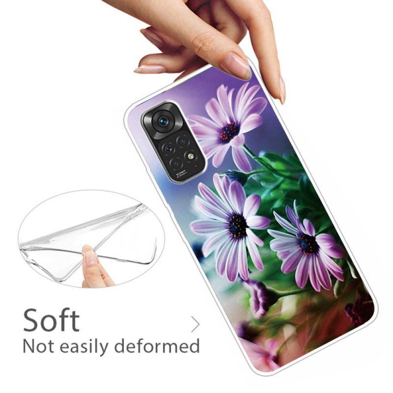 Skal Xiaomi Redmi Note 11 / 11S Realistiska Blommor