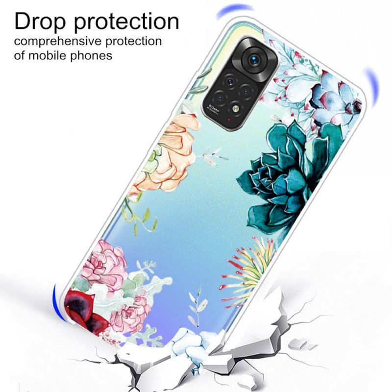 Skal Xiaomi Redmi Note 11 Pro / 11 Pro 5G Akvarell Blommor