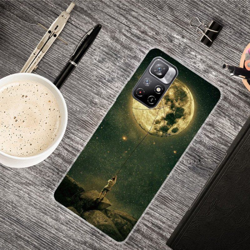 Skal Xiaomi Redmi Note 11 Pro Plus 5G Flexibel Moon Man