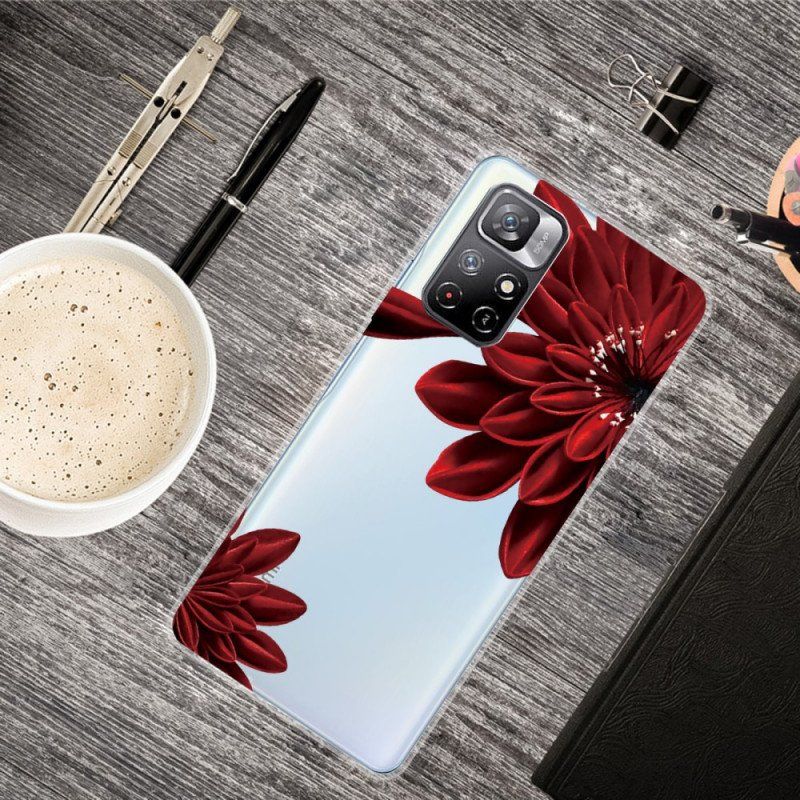 Skal Xiaomi Redmi Note 11 Pro Plus 5G Röda Blommor